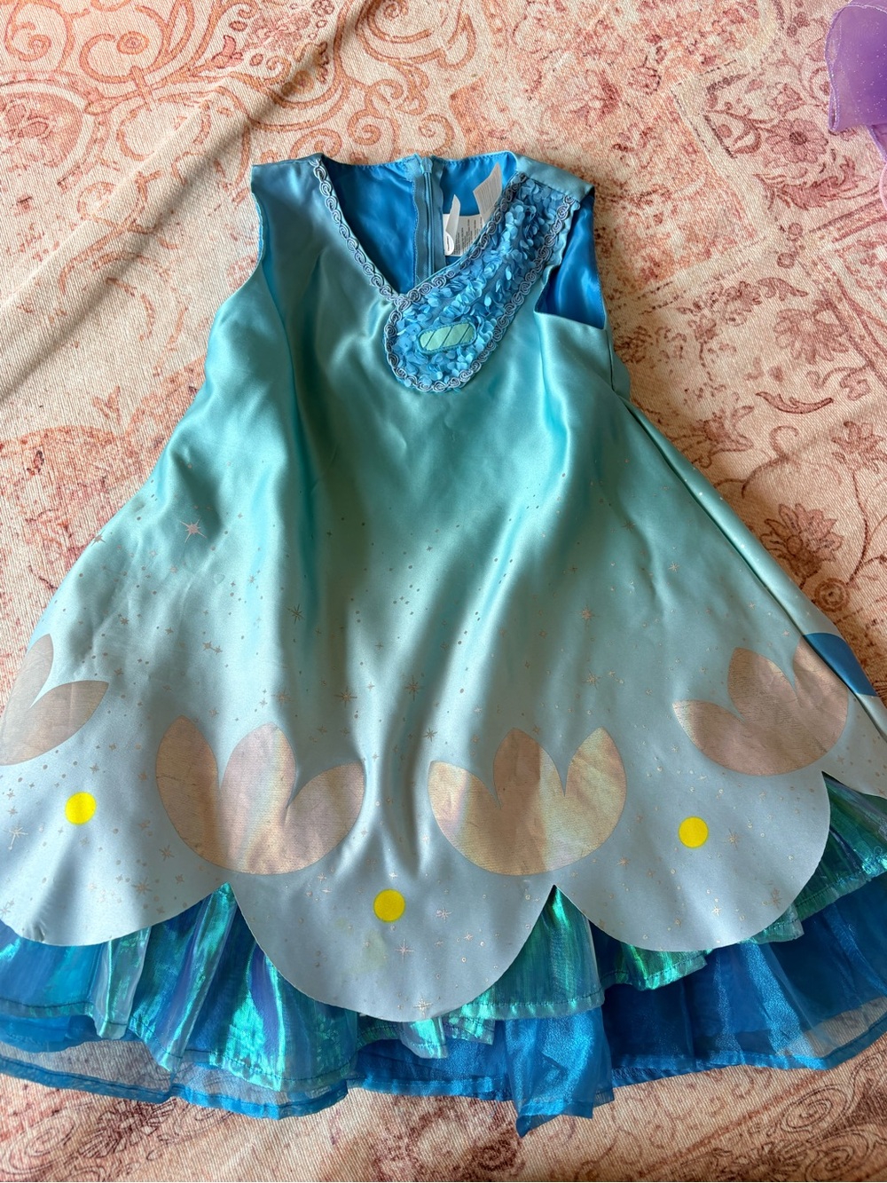 Blue Trolls-Inspired Kids Costume Dress 5/6